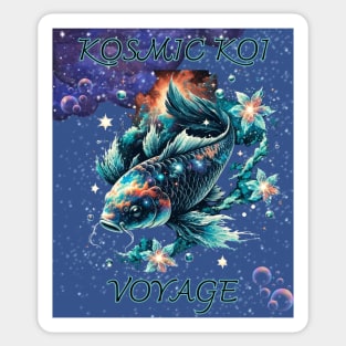 Abstract Koi Fish Sticker